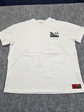 The Godfather 50th Anniversary Pocket Tee Mens Large White Graphic Shirt